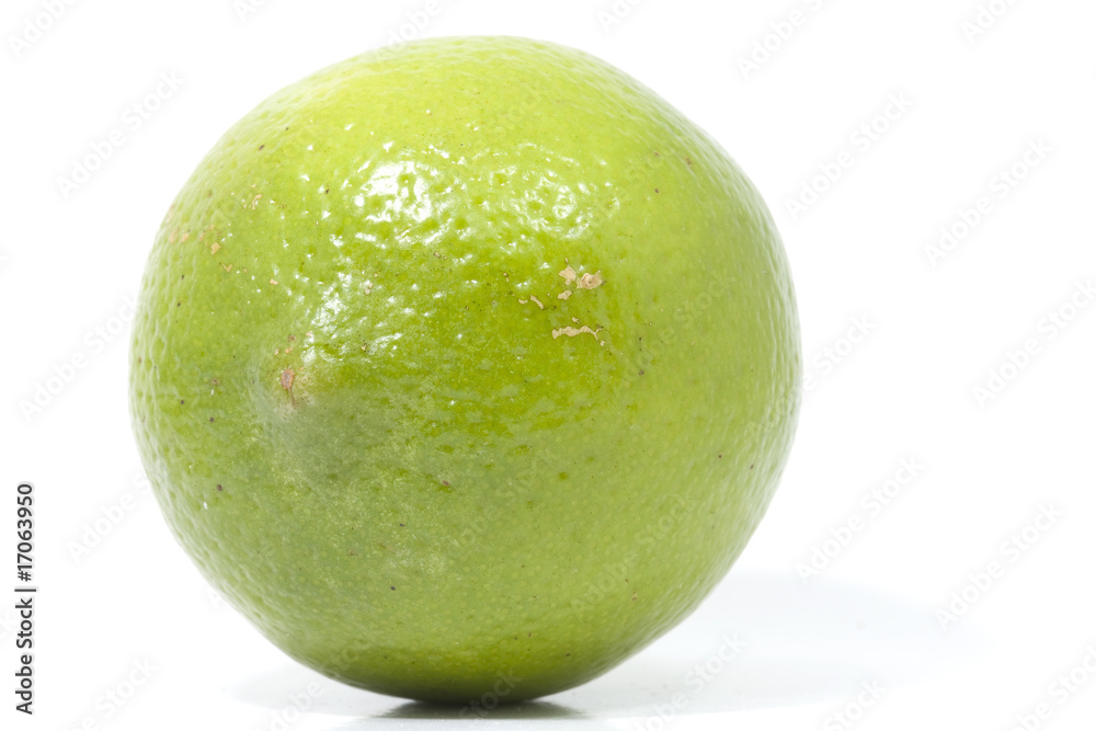lime in macro, on white lime in macro, on white
