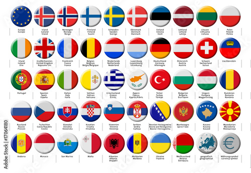 Europe-Buttons-Set-3D-round