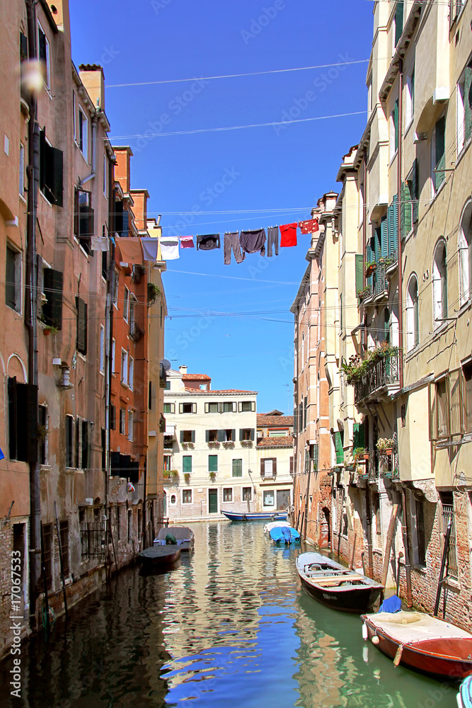 One of channels in Venice,