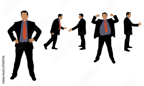 Silhouette d'homme en costume