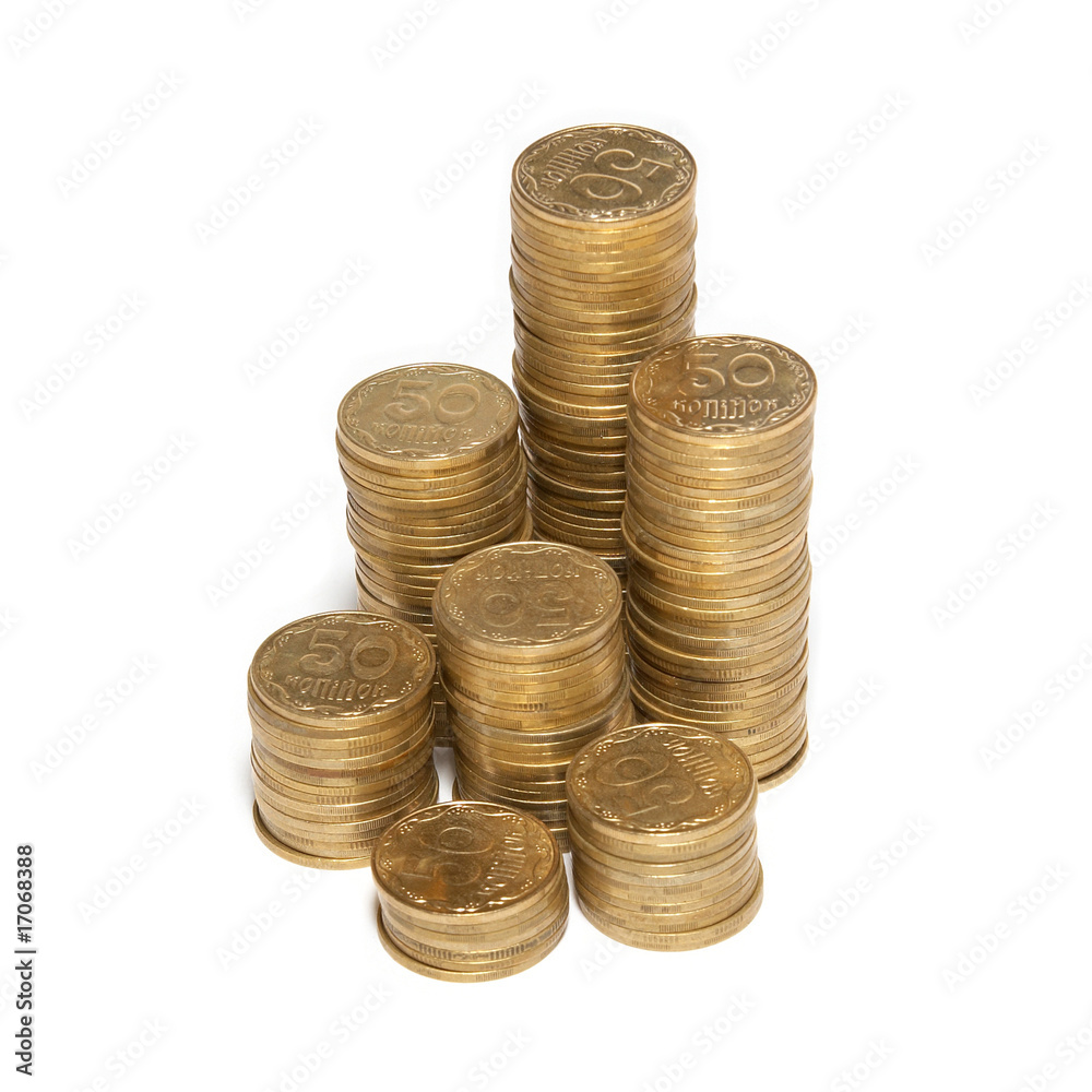 Column of golden coins