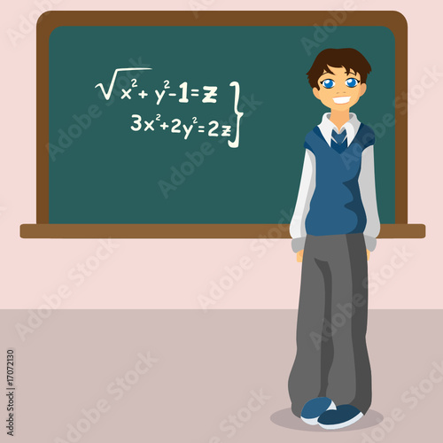 student blackbord vector