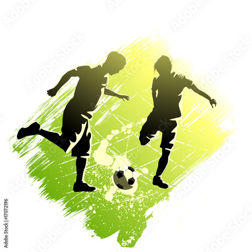 playing soccer