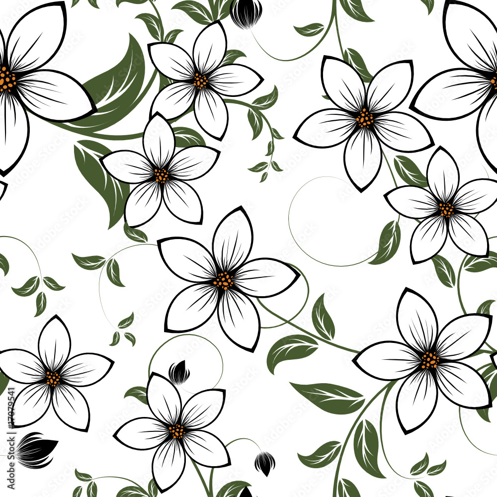 seamless floral background seamless floral background