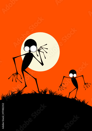 halloween monster lustig hintergrund