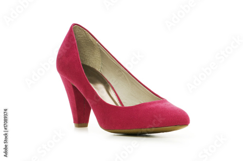 Woman shoes isolated on the white background