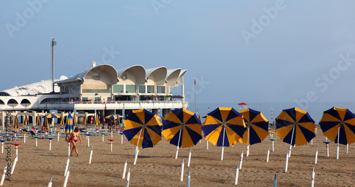 End of summer scene in Lignano