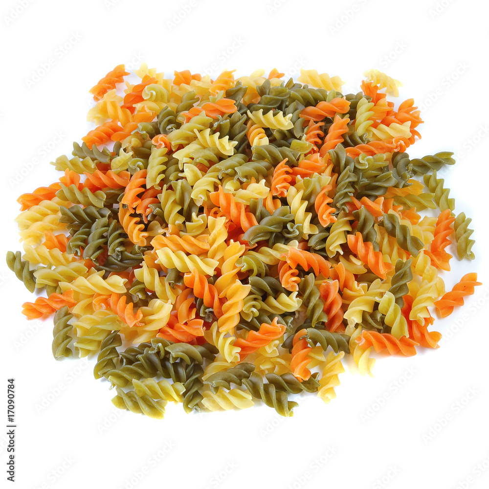 multicolor spiral macaroni. multicolor spiral macaroni.