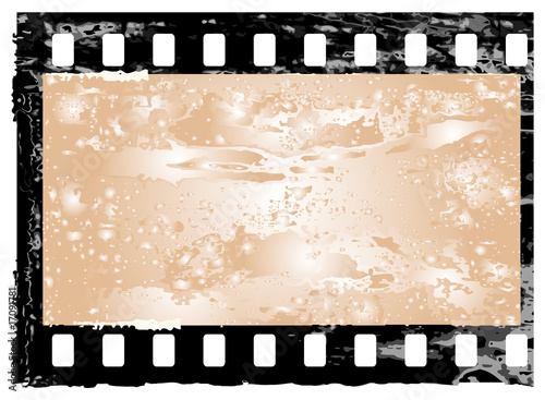 Grunge filmstrip frame