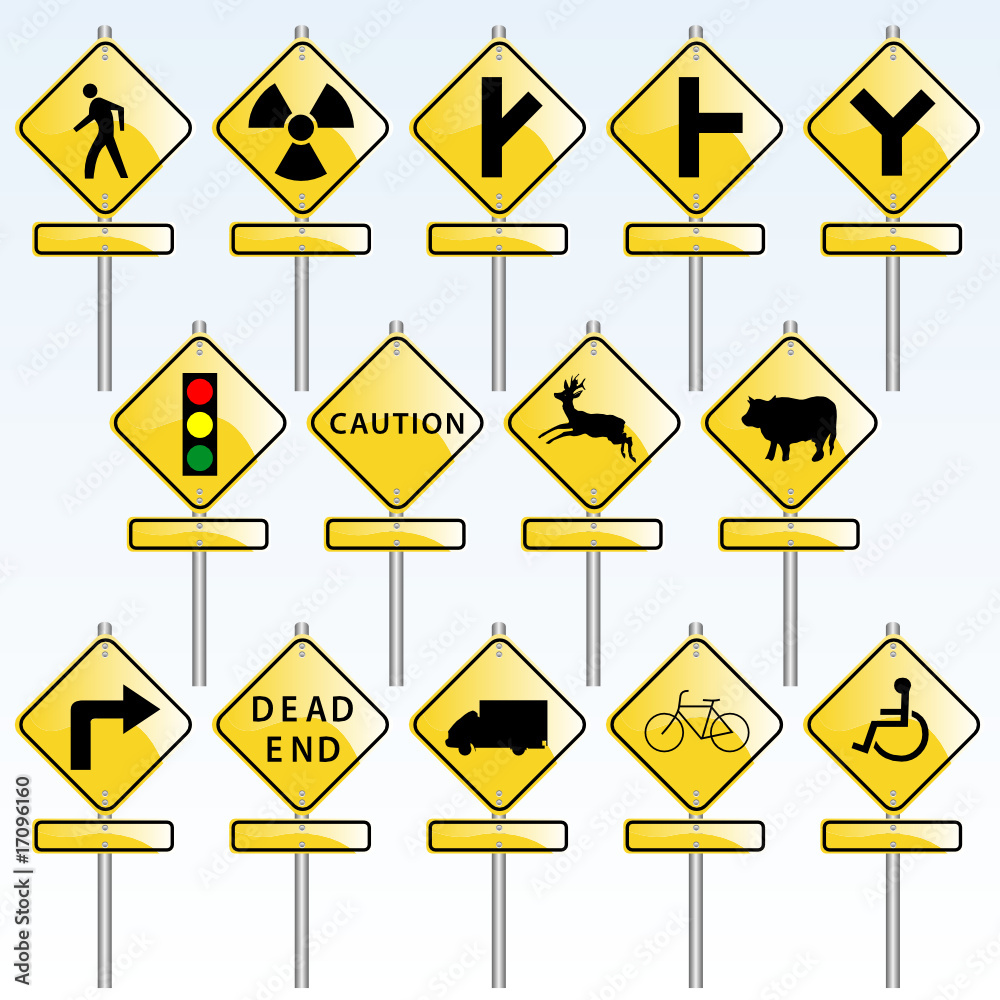 vector traffic signs