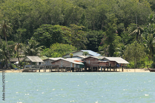 Tropical beach, Ko Lanta island east coastline, Thailand,asia