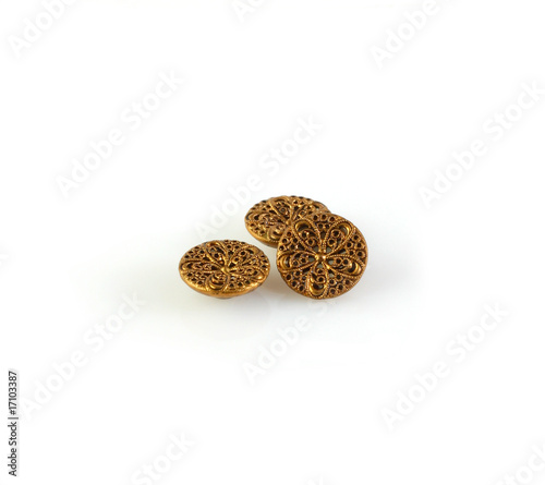 gold buttons