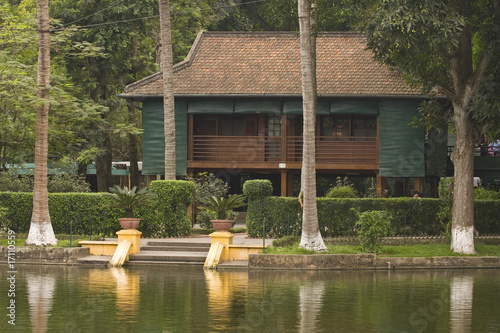 Ho Chi Minh's Vestige In The Presidential Palace Area at Hanoi, capital of Vietnam photo