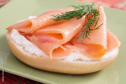 Lox and Cream Cheese Bagel photo