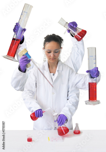 super scientist - laboratory of biology photo