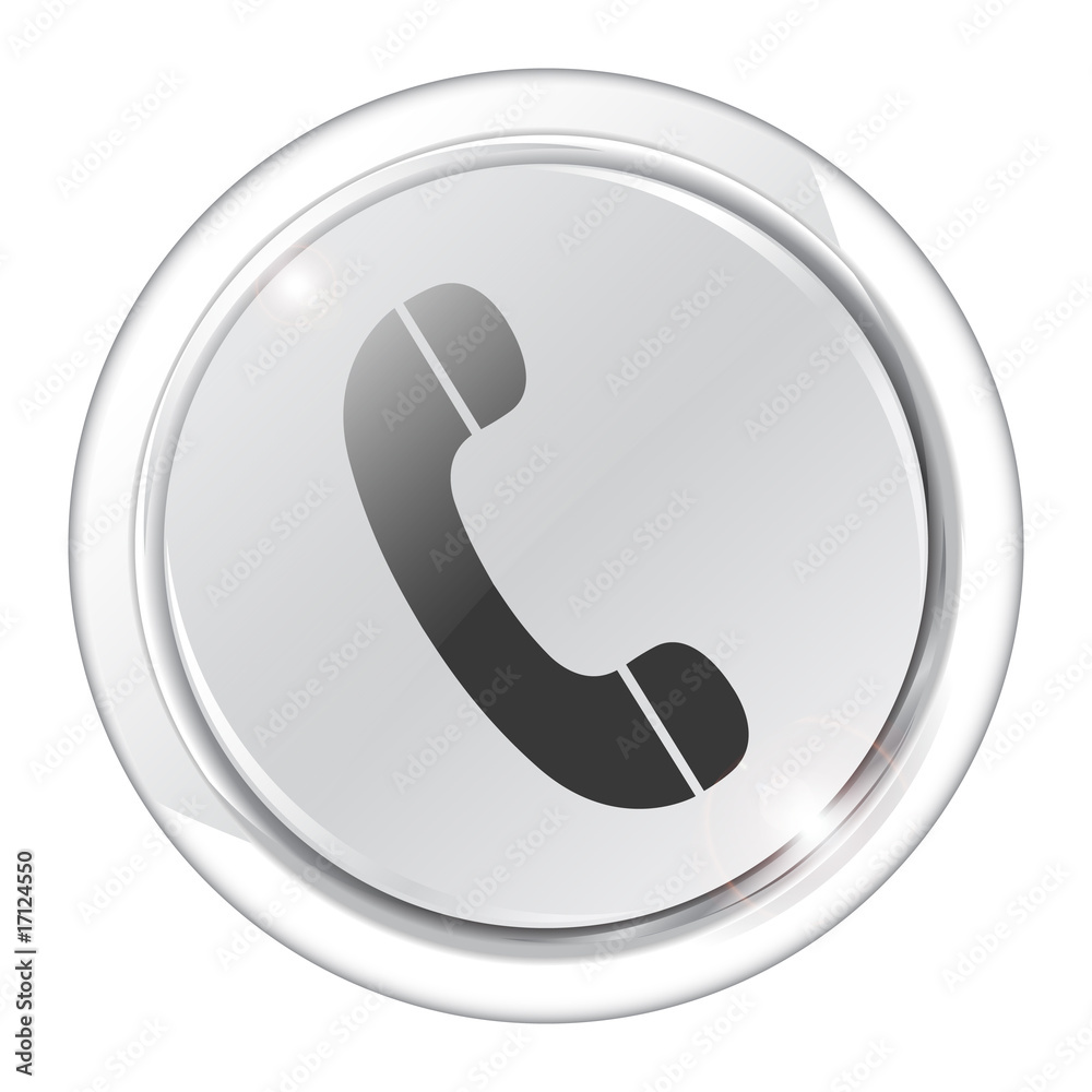 white button phone
