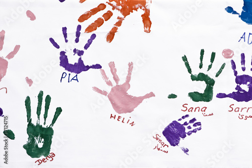 Abdrucke von Kinderhände