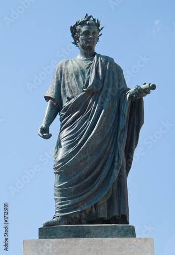 Orazio Flacco statue. Venosa. Basilicata. photo