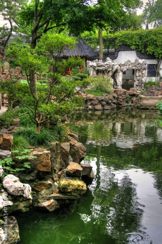 Famous landmark Yuyuan Gardens in Shanghai   China