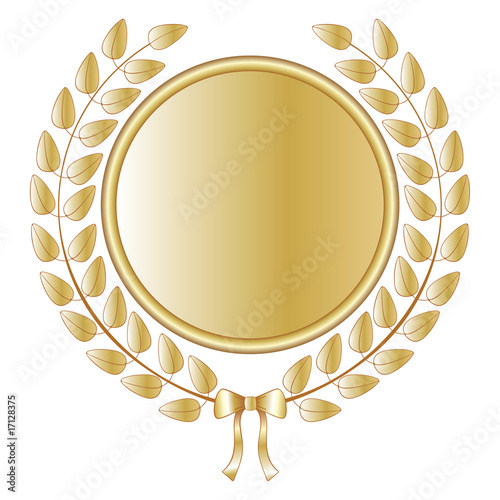 Golden laurel wreath
