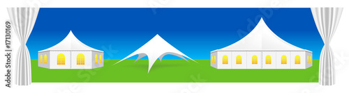 Vector tent illustration