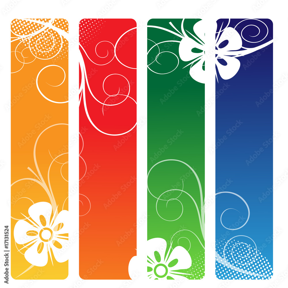Four cornered pattern flowers