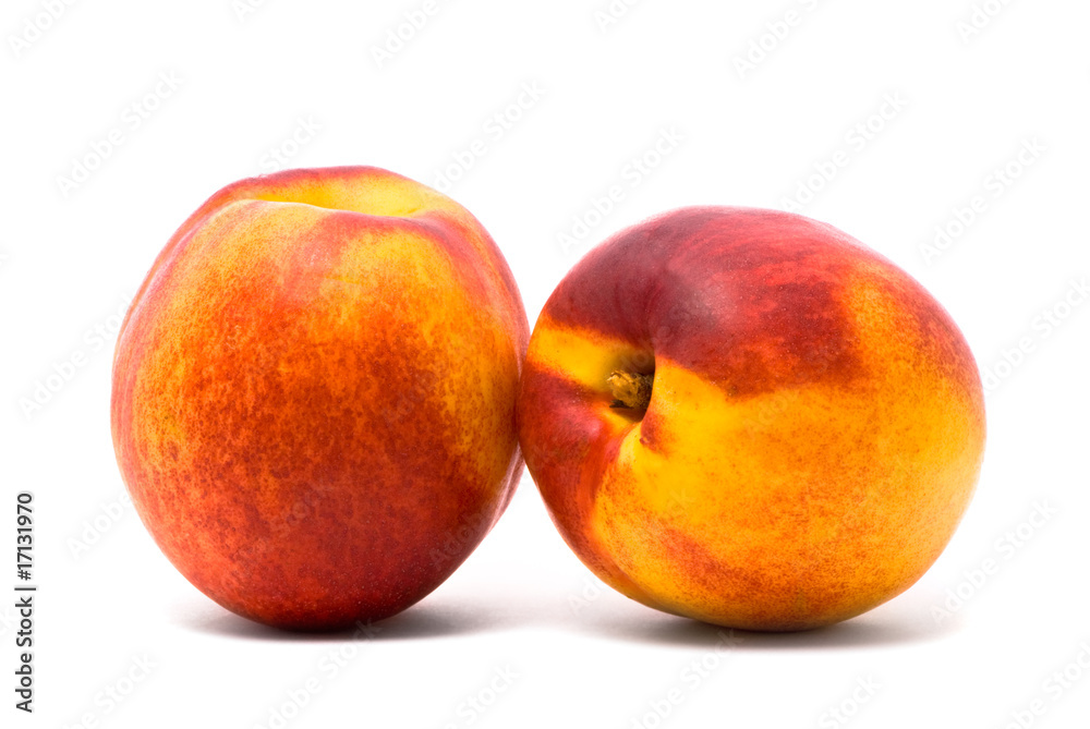 Two juicy nectarines