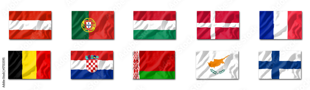 Obraz premium Flag Set