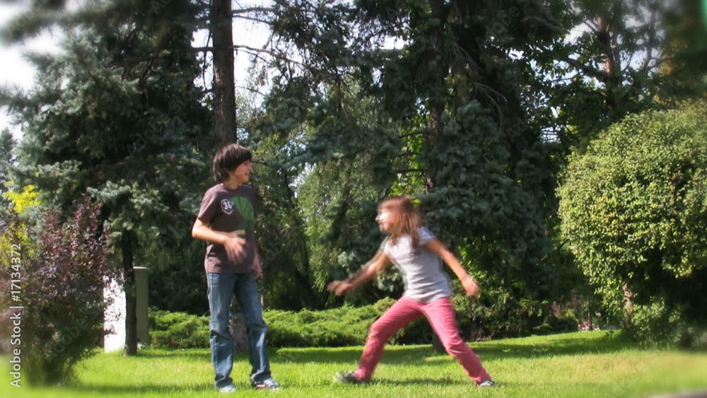 Children in the park playing