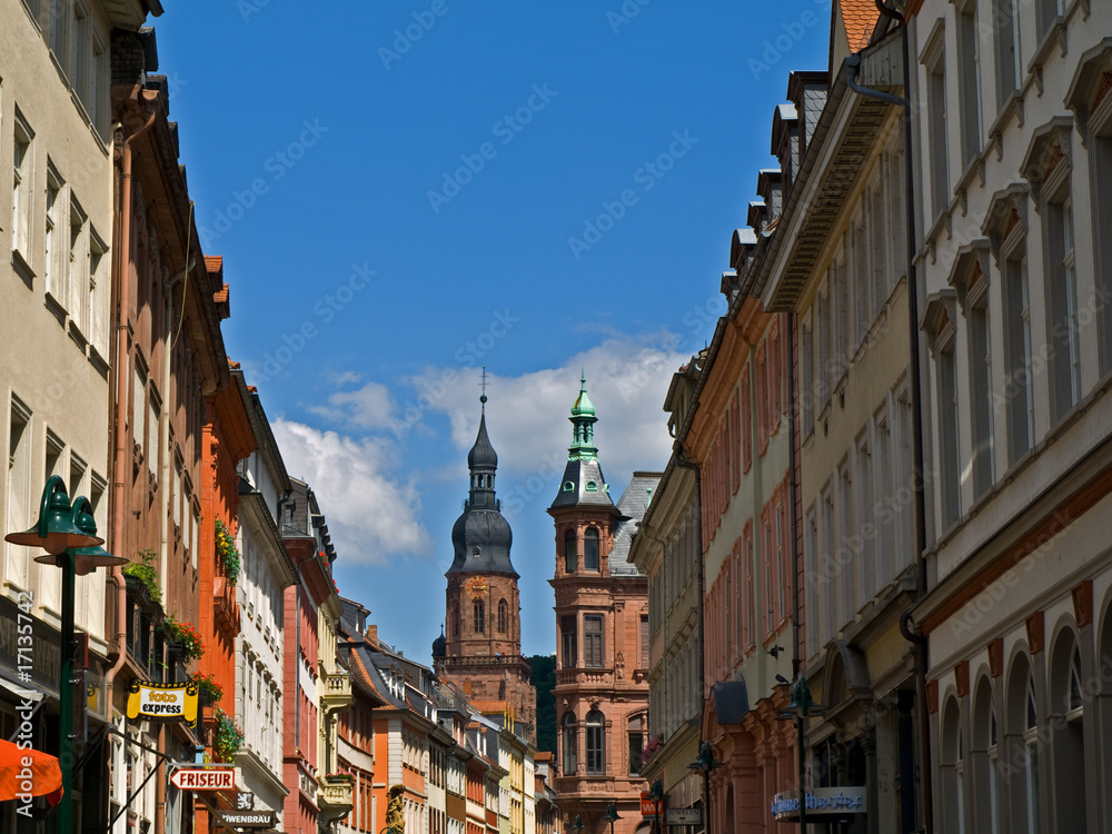 Geschäftsstraße in Heidelberg