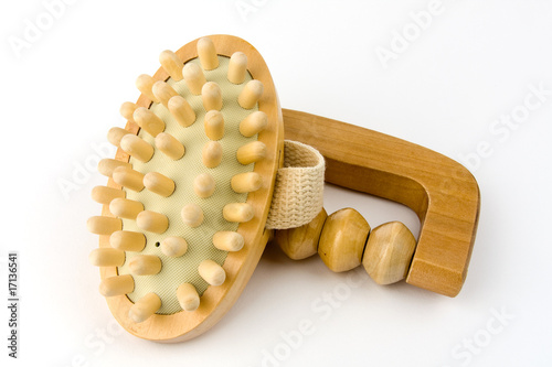 Massagebürste mit Roller