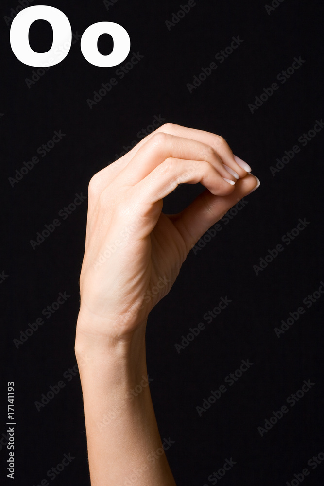 Langage des signes Stock Photo Adobe Stock