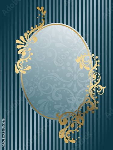 Round vintage Victorian frame