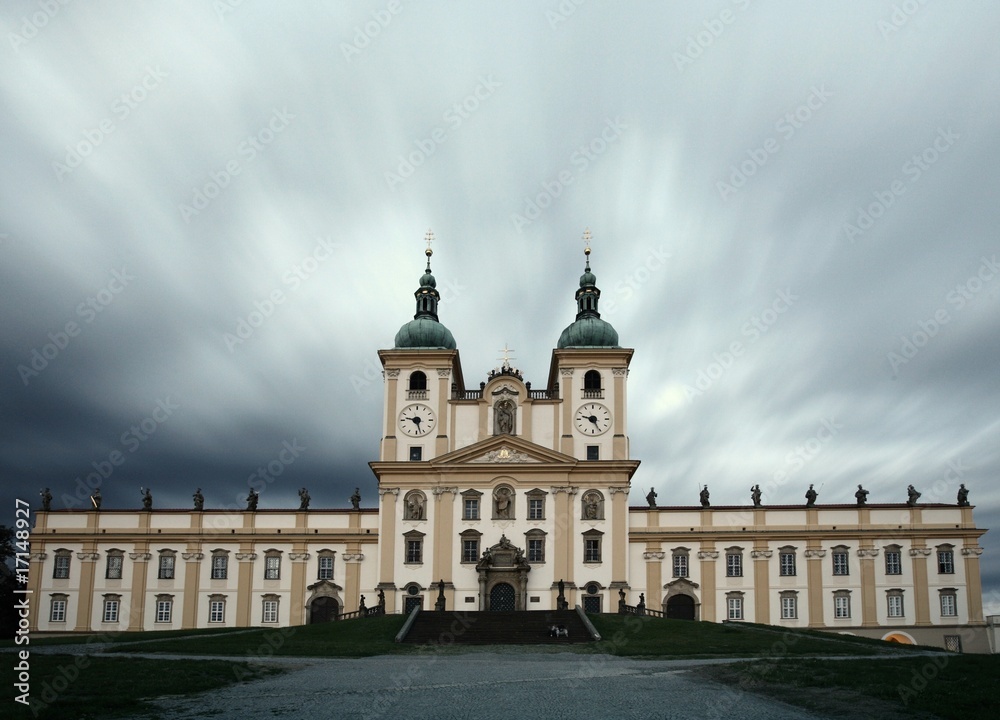 Splendid baroque basilica of Holy Hill near Olomouc (visited by