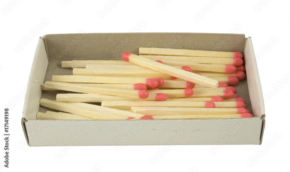 matches laying in box isolated on white background matches laying in box isolated on white background