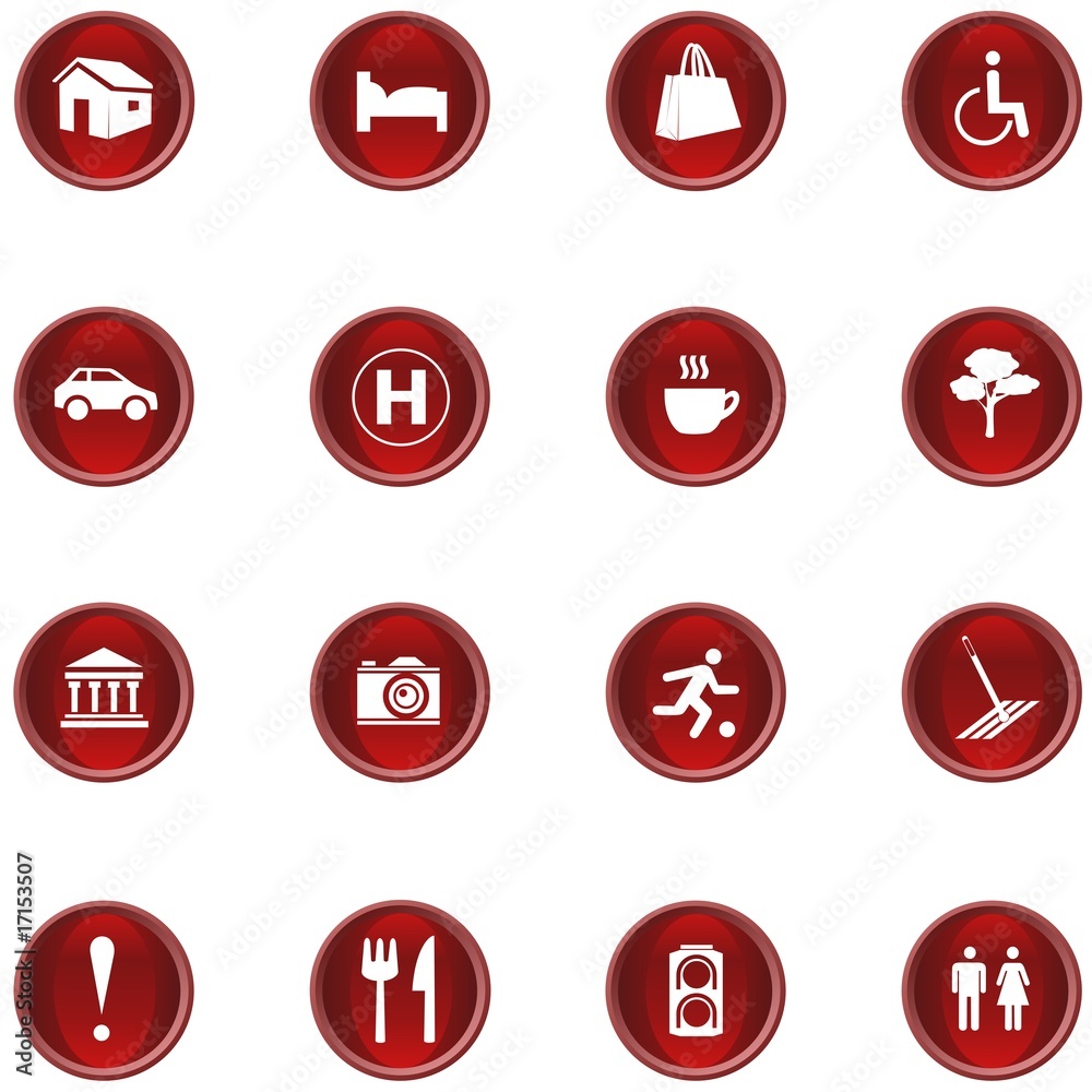 Icon set red Icon set red