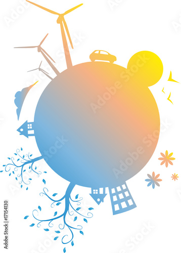 Terre écologique - protection de l'environnement