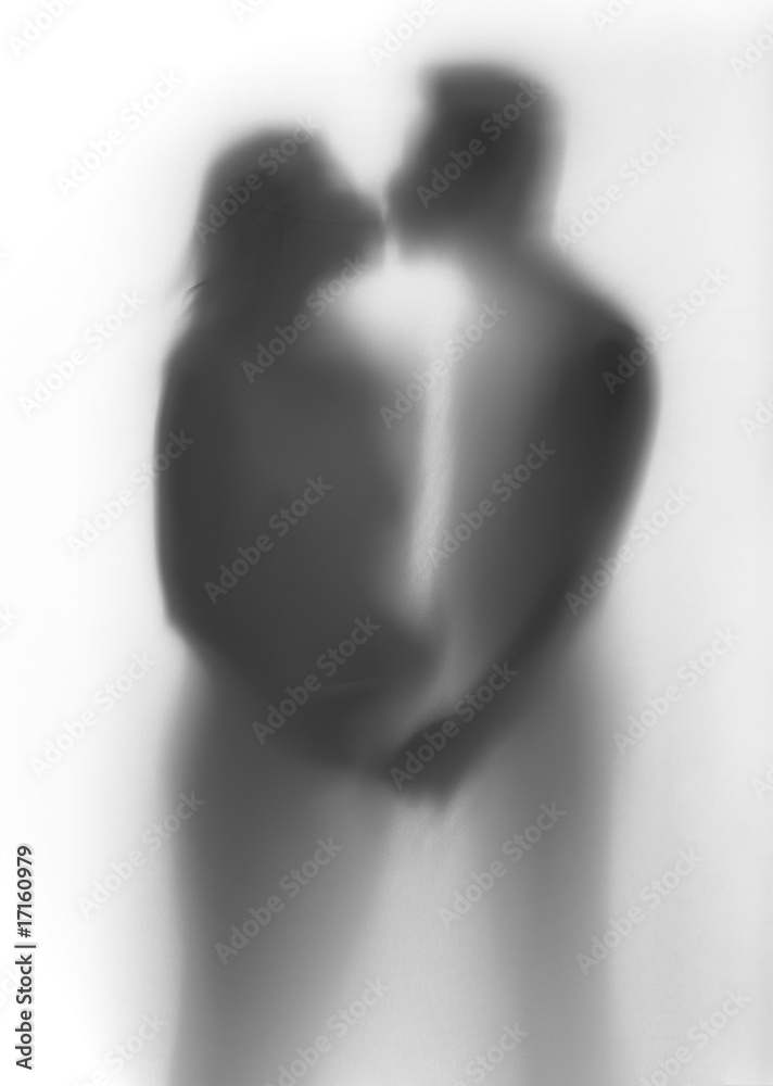 Couple abstract, silhouette Couple abstract, silhouette