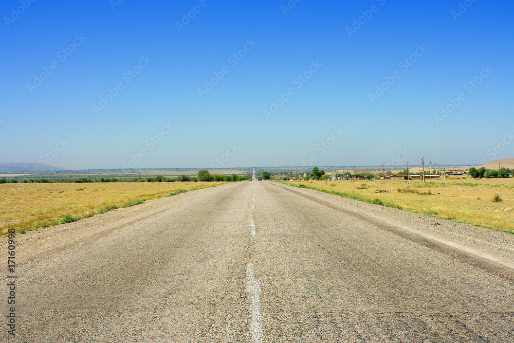 horizon and road