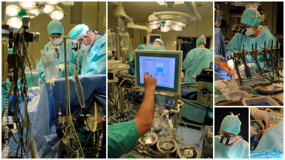 Naklejka premium intervention chirurgicale