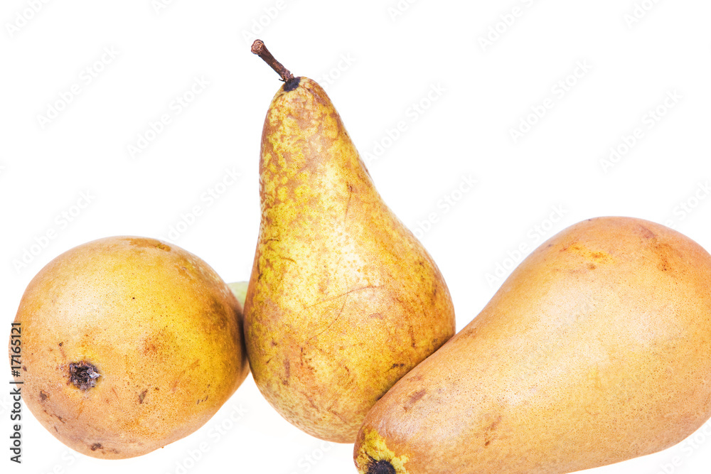 Pears isolated on white background. Pears isolated on white background.