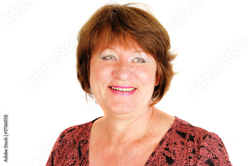 Very happy laughing  woman
