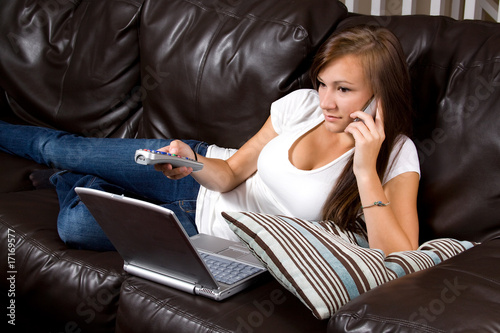 Teenage Girl at Home