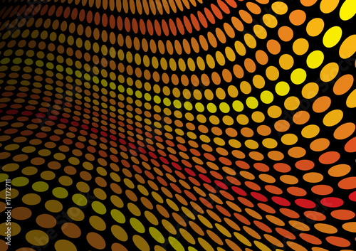 Orange doted abstract background