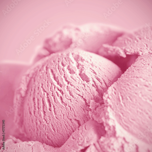 Valokuvatapetti pink ice cream macro