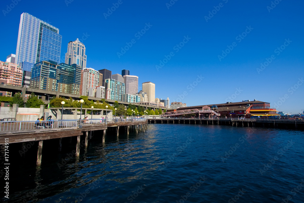 Seattle Waterfront City Skyline