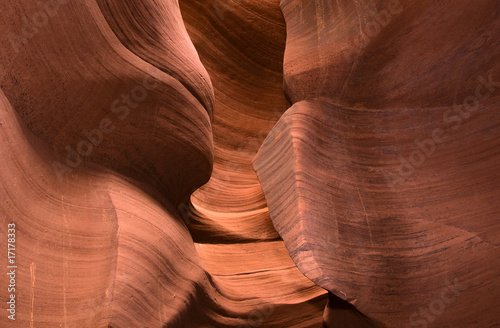 Abstact shapes of Antelope Canyon, Arizona, USA photo