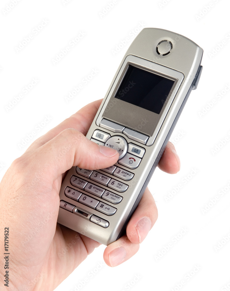 wireless phone in hand wireless phone in hand