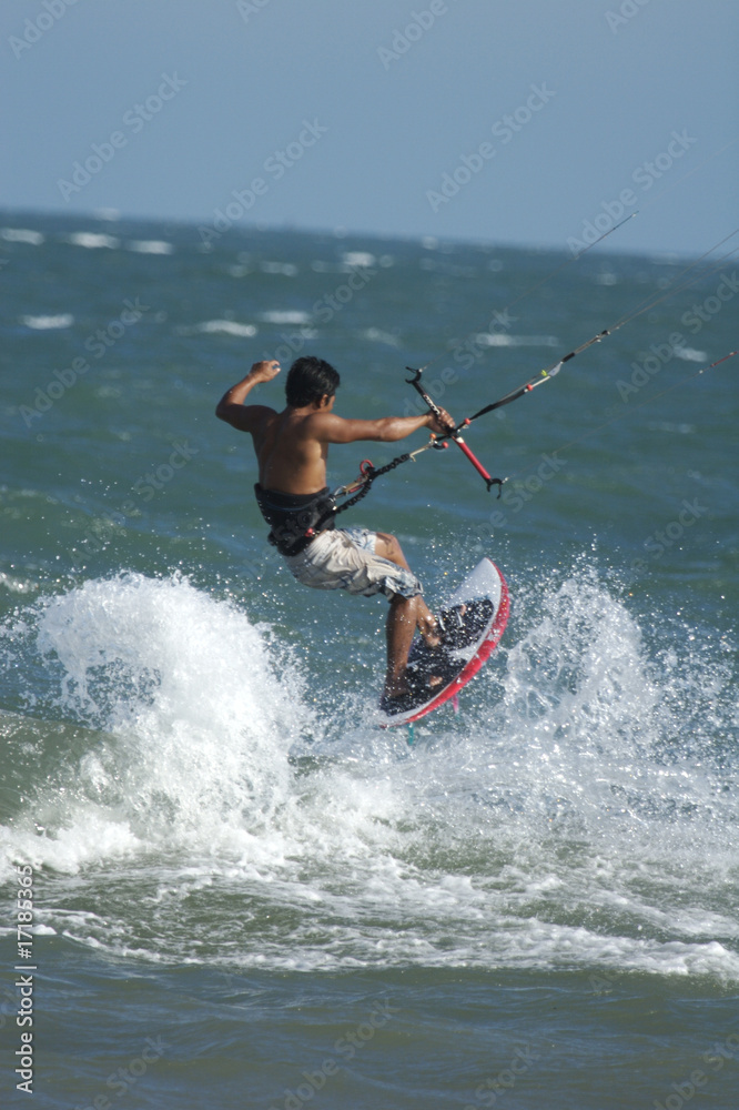 Fototapeta premium Kitesurfen