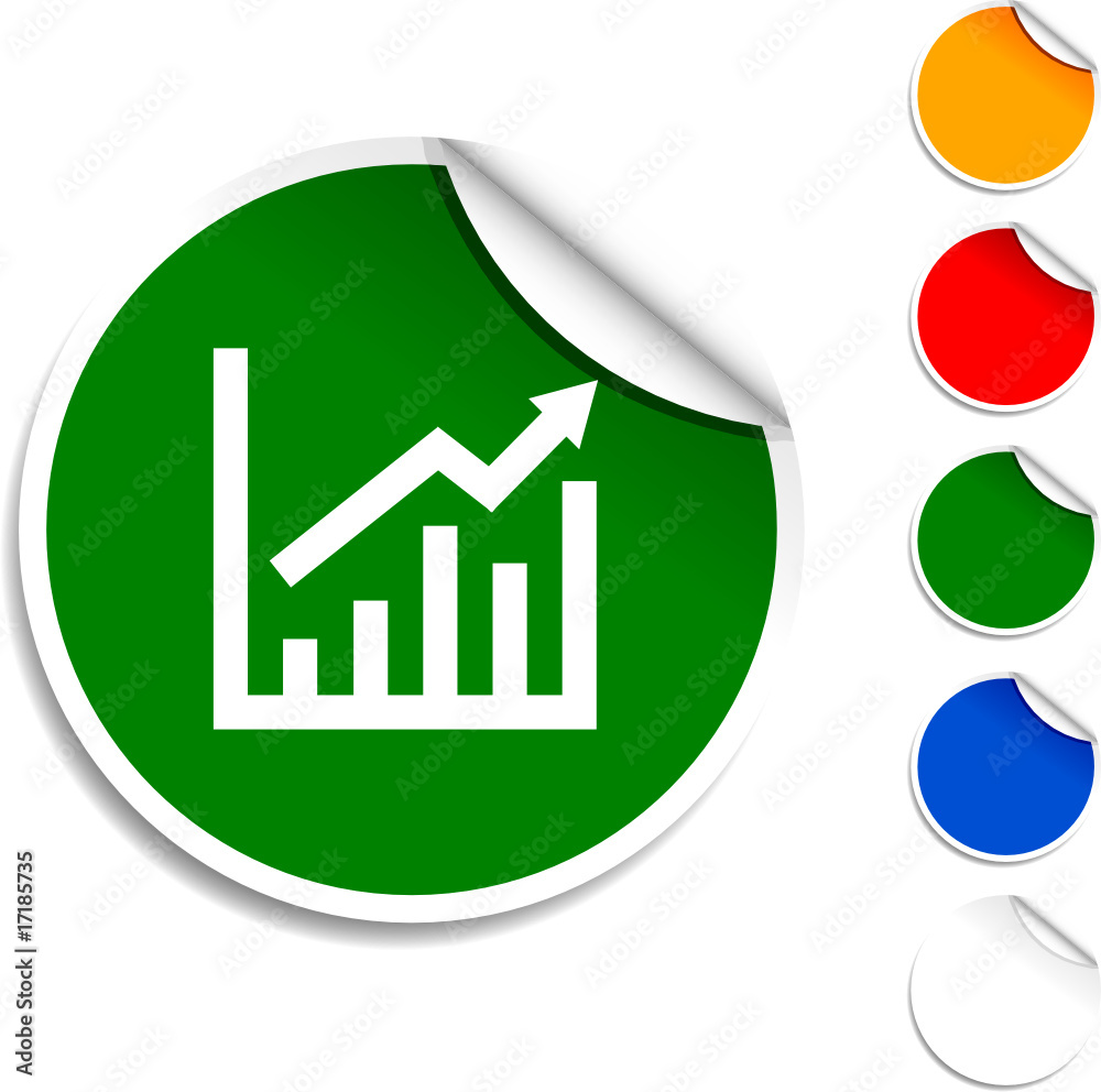 growth sheet icon. Vector illustration growth sheet icon. Vector illustration